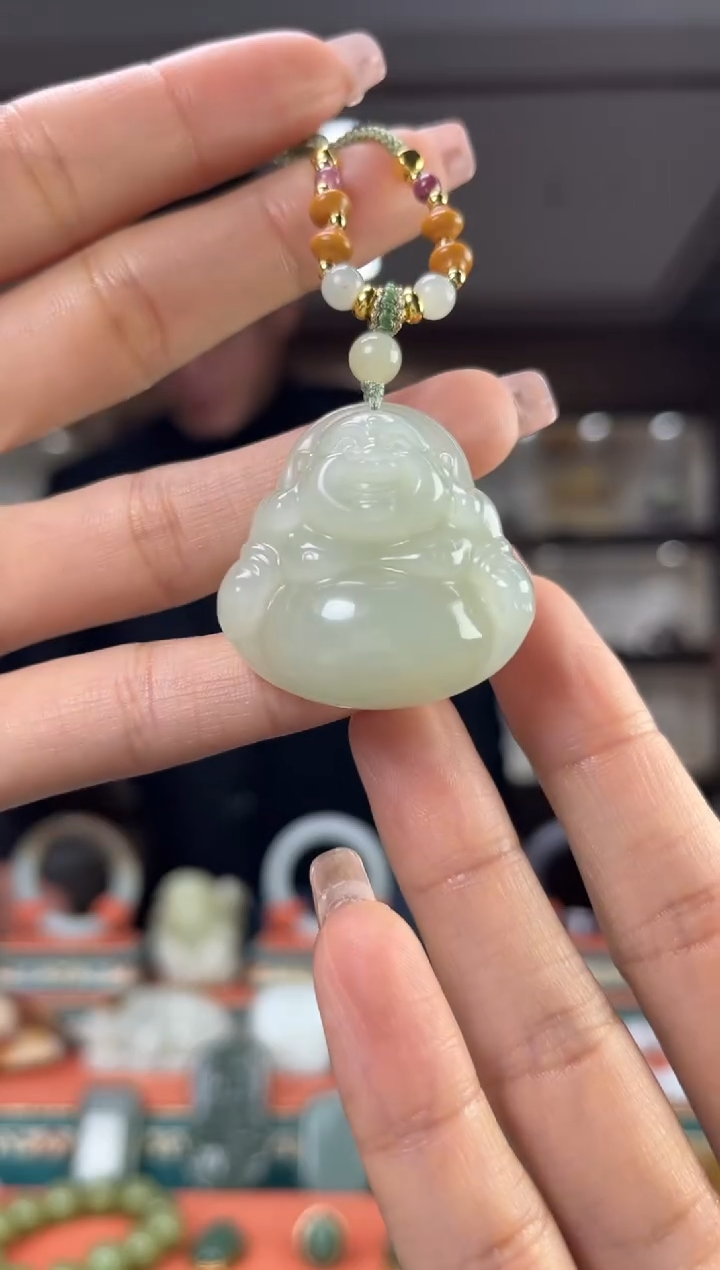 【闪购商品】和田玉颈饰未镶嵌佩佩35mm左右