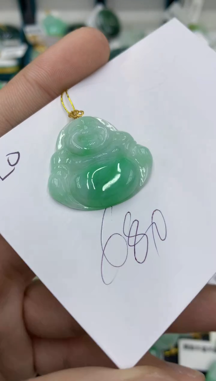 【闪购商品】翡翠颈饰18K金镶嵌翡翠