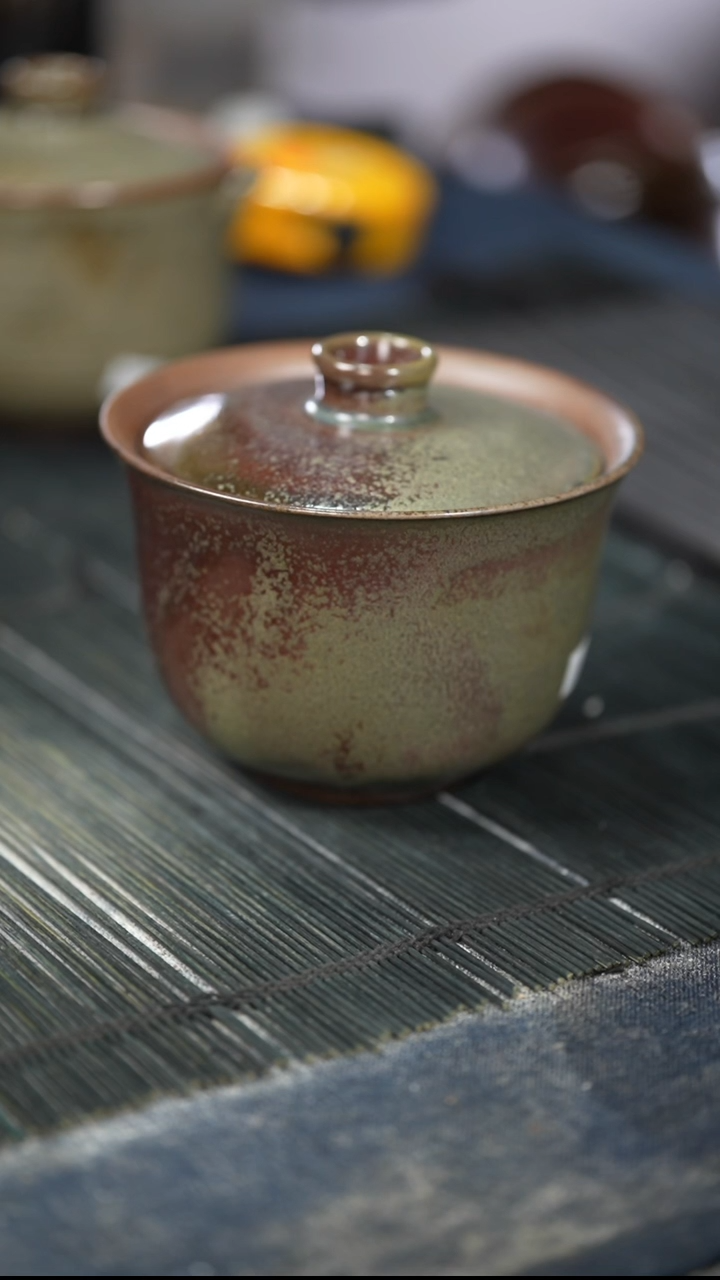 浪鬼家釉绘柴烧拾**阁炖盅