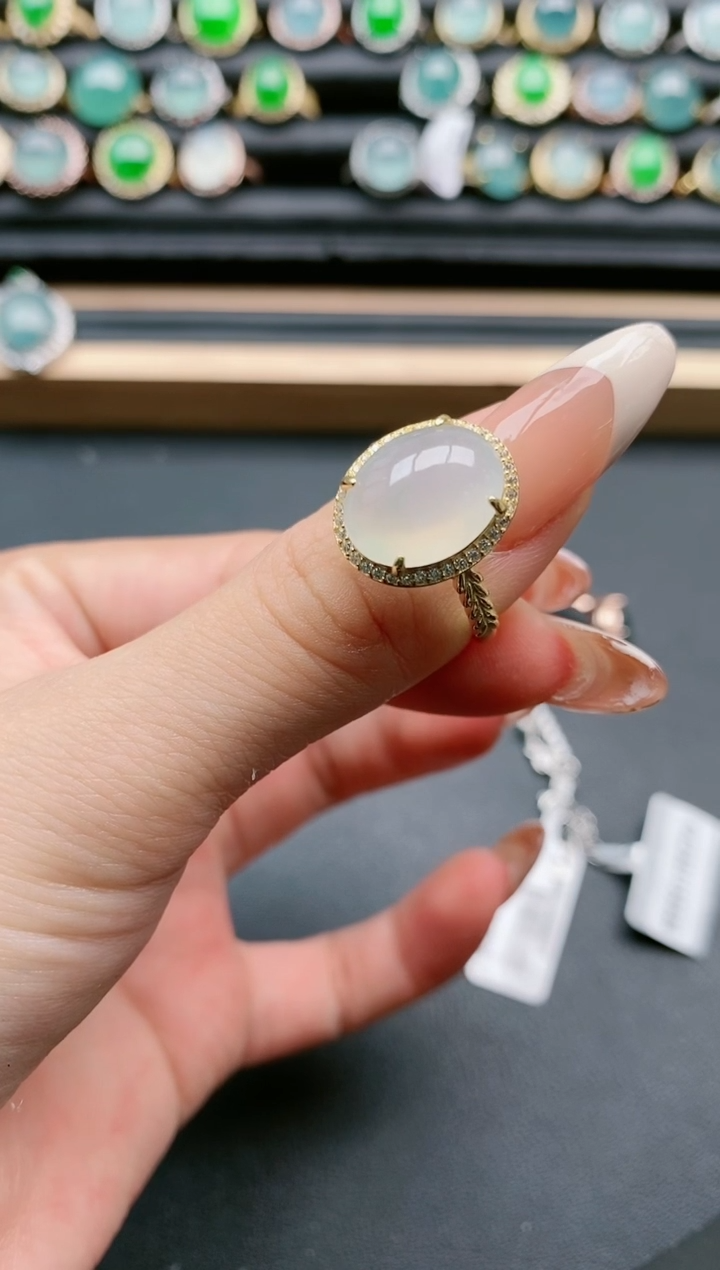 【闪购商品】翡翠戒指银S925镶嵌1111111