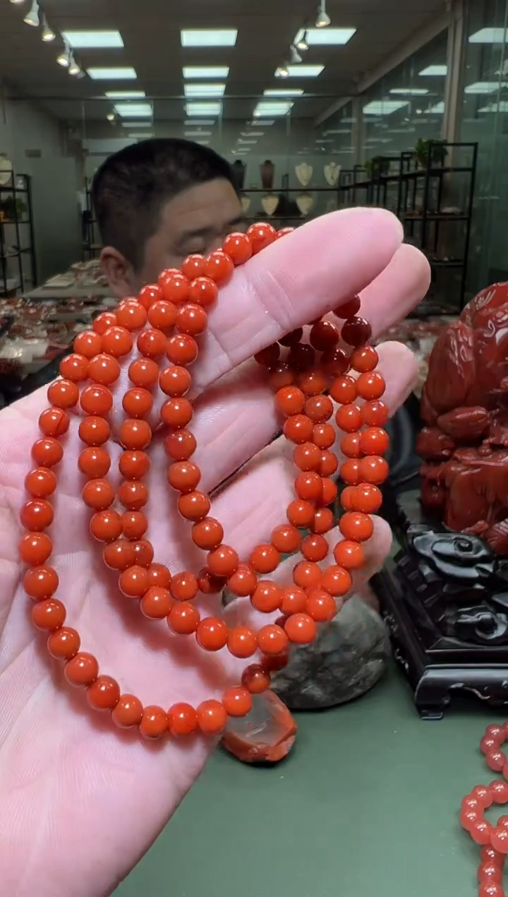 【闪购商品】南红玛瑙多圈手串未镶嵌一条5mm+ 多样性发货