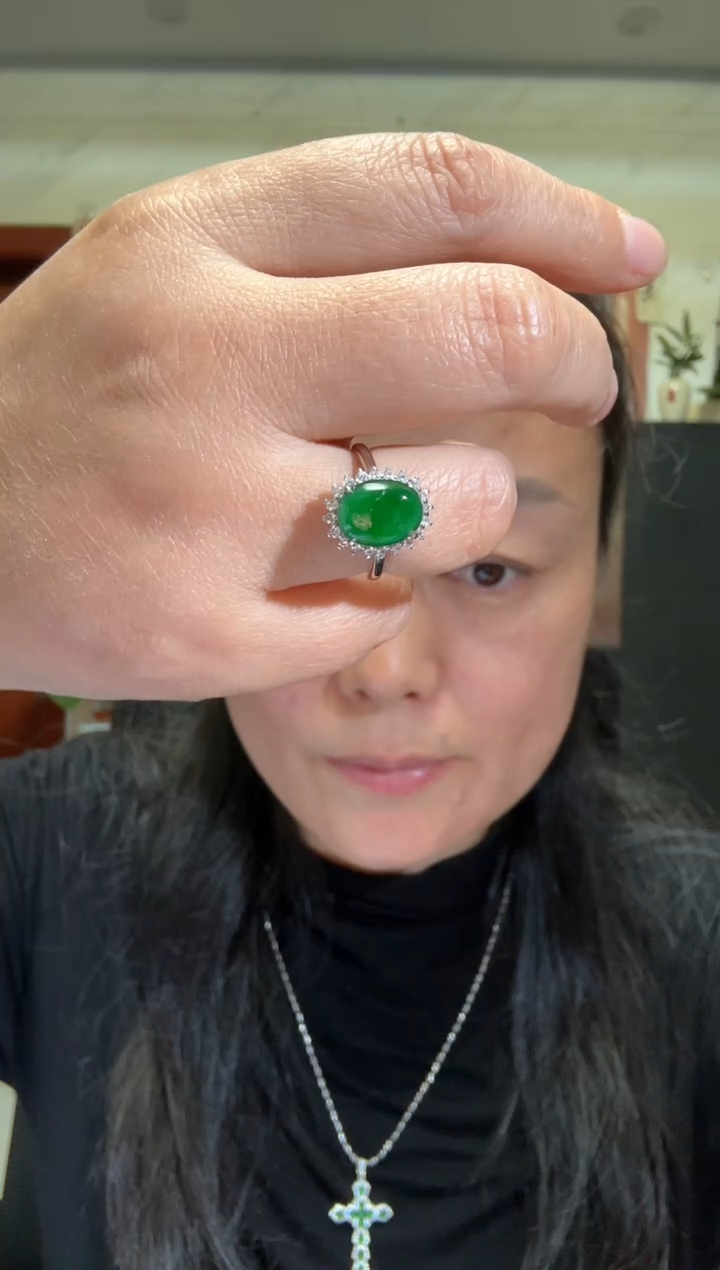 颈饰银S925镶嵌翡翠00008180