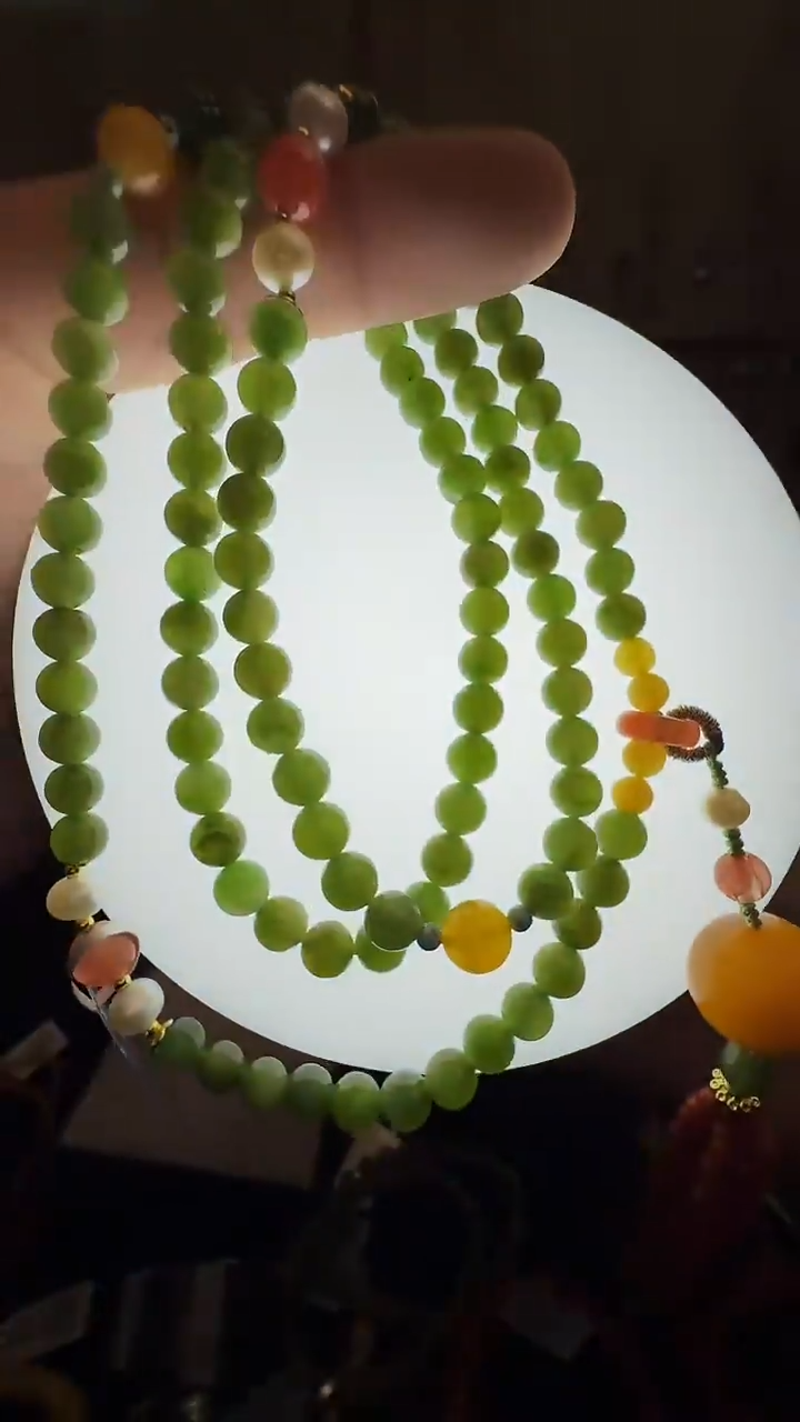 项链未镶嵌和田玉村0521 约5mm