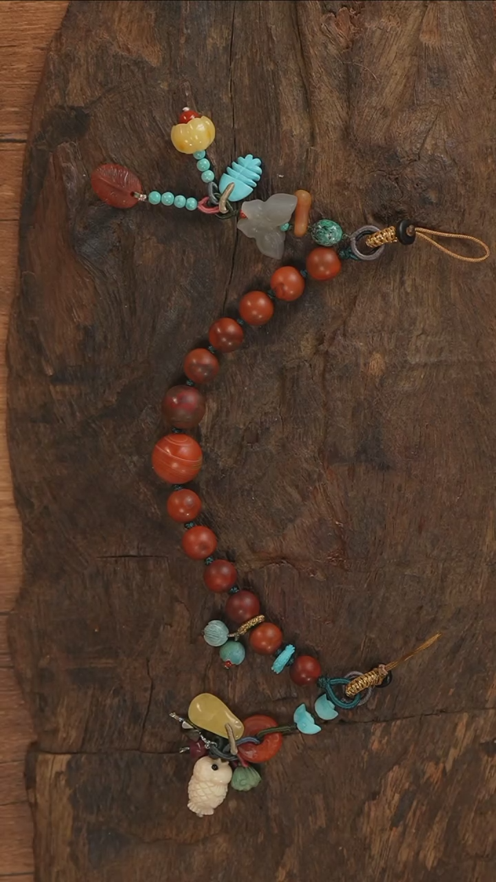 【闪购商品】南红玛瑙手机链未镶嵌S3165-定制