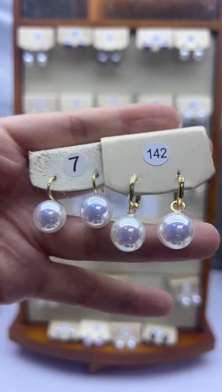 未镶嵌耳饰淡水珍珠142+7