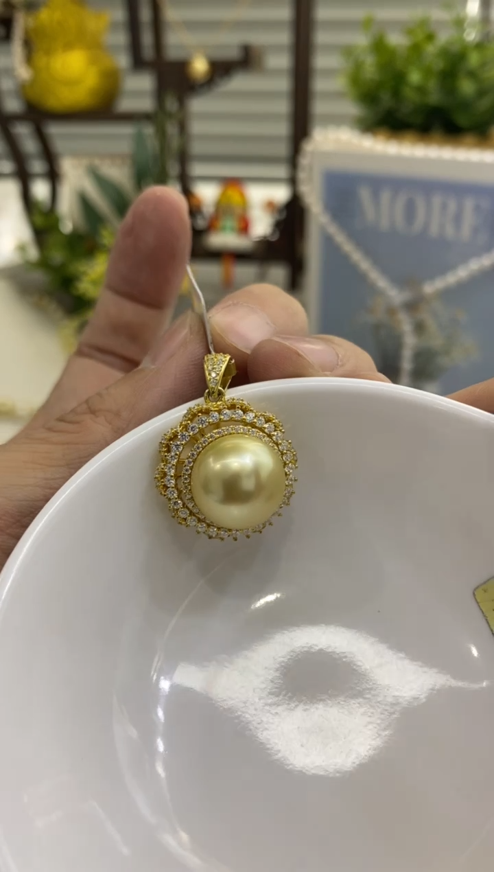 【闪购商品】海水珍珠BG未镶嵌珍珠吊坠赠链@@v2549