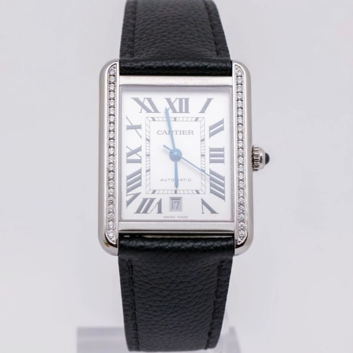 99新 Cartier/卡地亚 坦克系列W5200027 31×41mm 男款机械表 单表