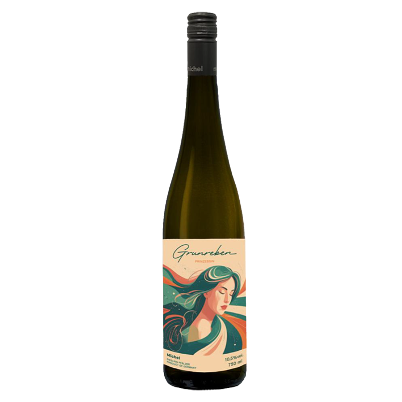 【原瓶进口】德国半甜型-绿藤公主雷司令白葡萄酒10.5度750ML G