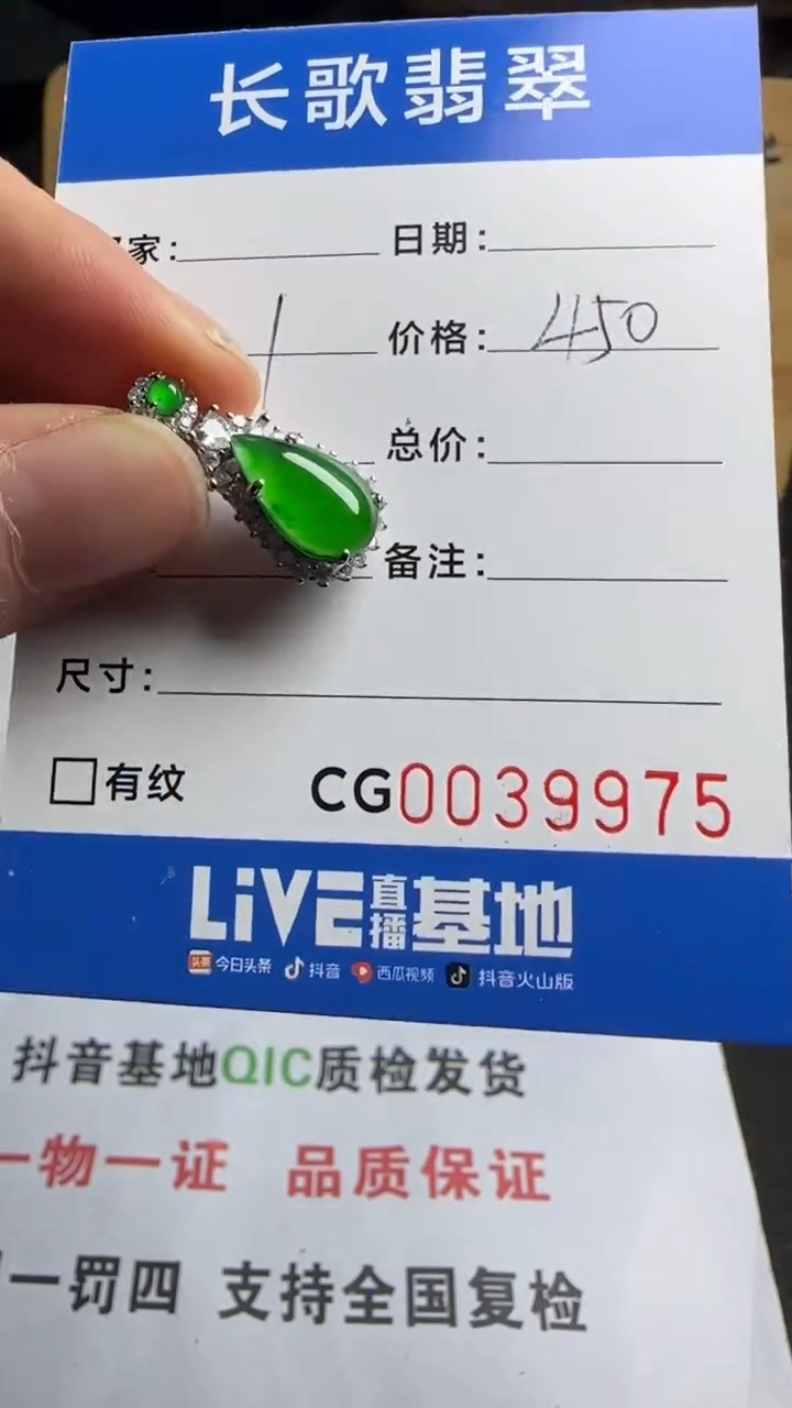 【闪购商品】翡翠颈饰银S925镶嵌00009975