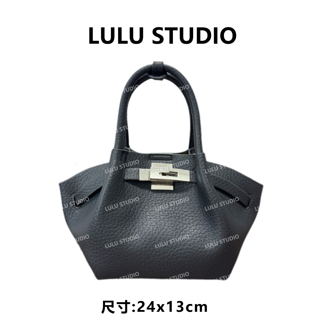 【LULU】SD-5860-黑色RAIN.CUN气质时尚百搭简约斜跨轻奢女包