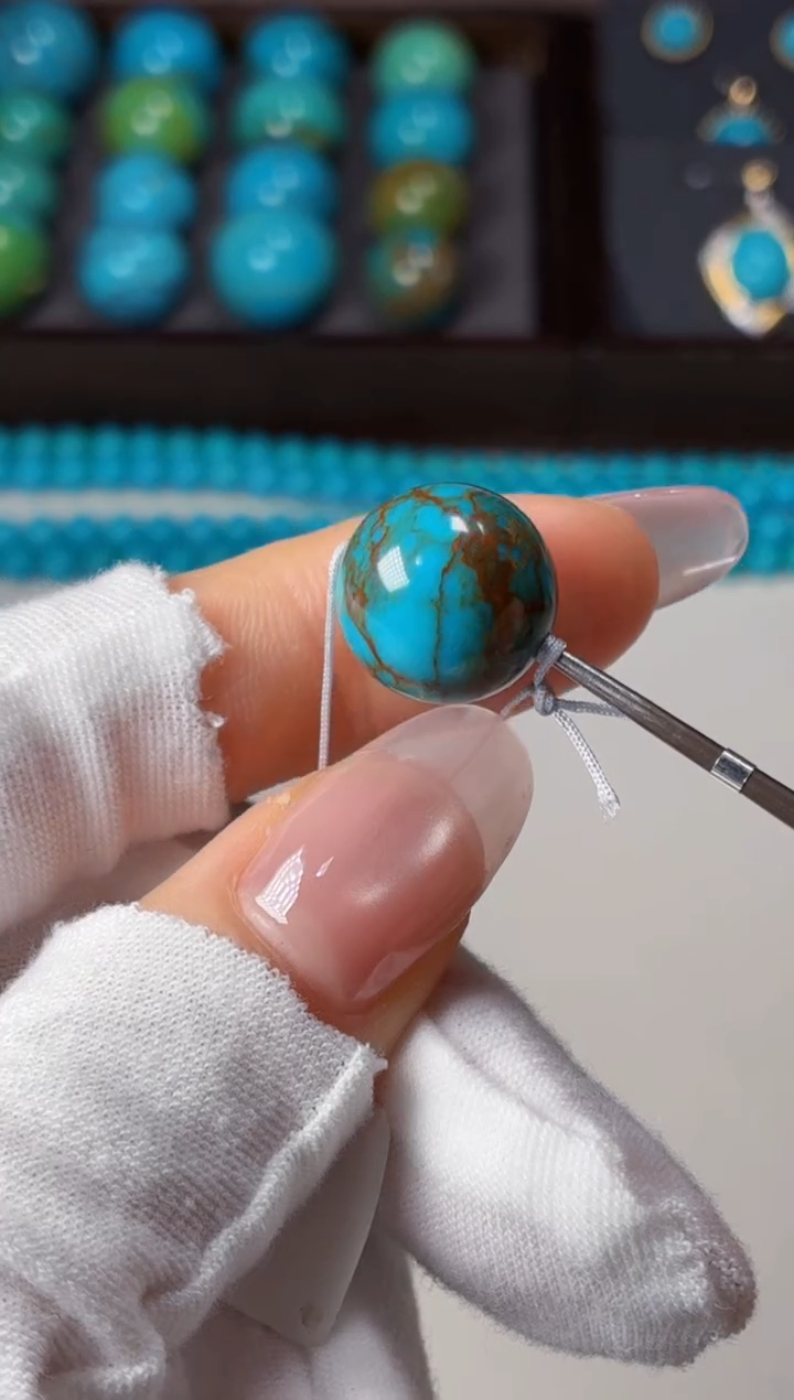 未镶嵌绿松石手链1