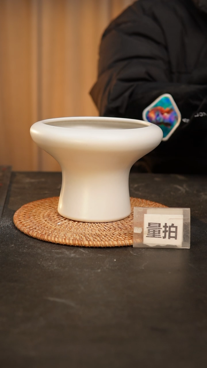 【闪购商品】瓷片泥泥手工花盆口12高11