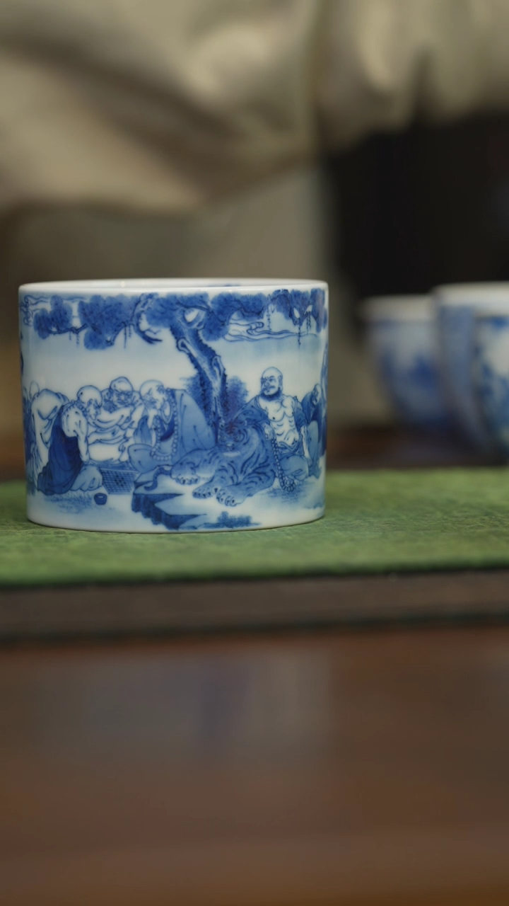 【闪购商品】杯柴窑青花破价福利