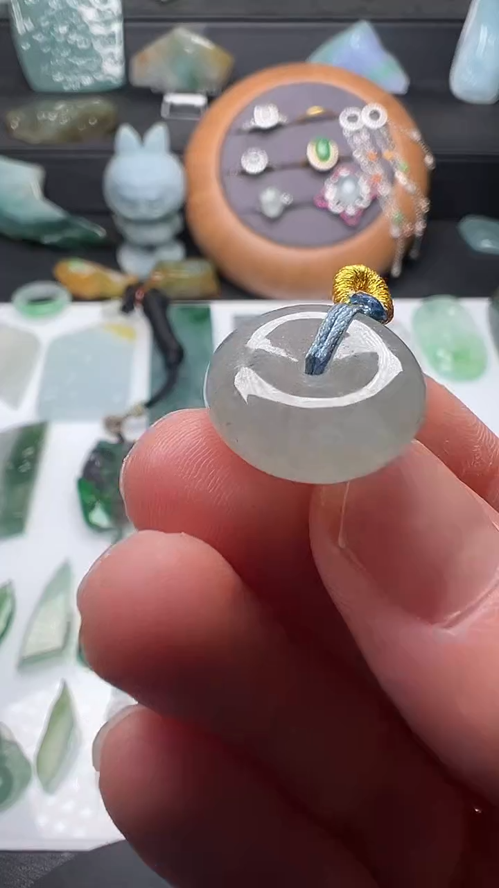 吊坠(不含链)未镶嵌翡翠椰*满天然A货翡翠