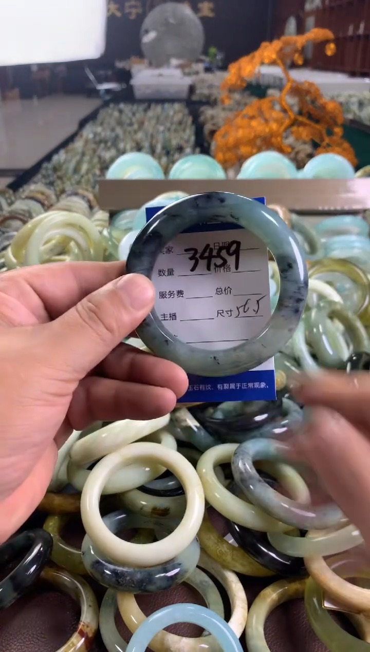 未镶嵌蛇纹石玉手镯3459