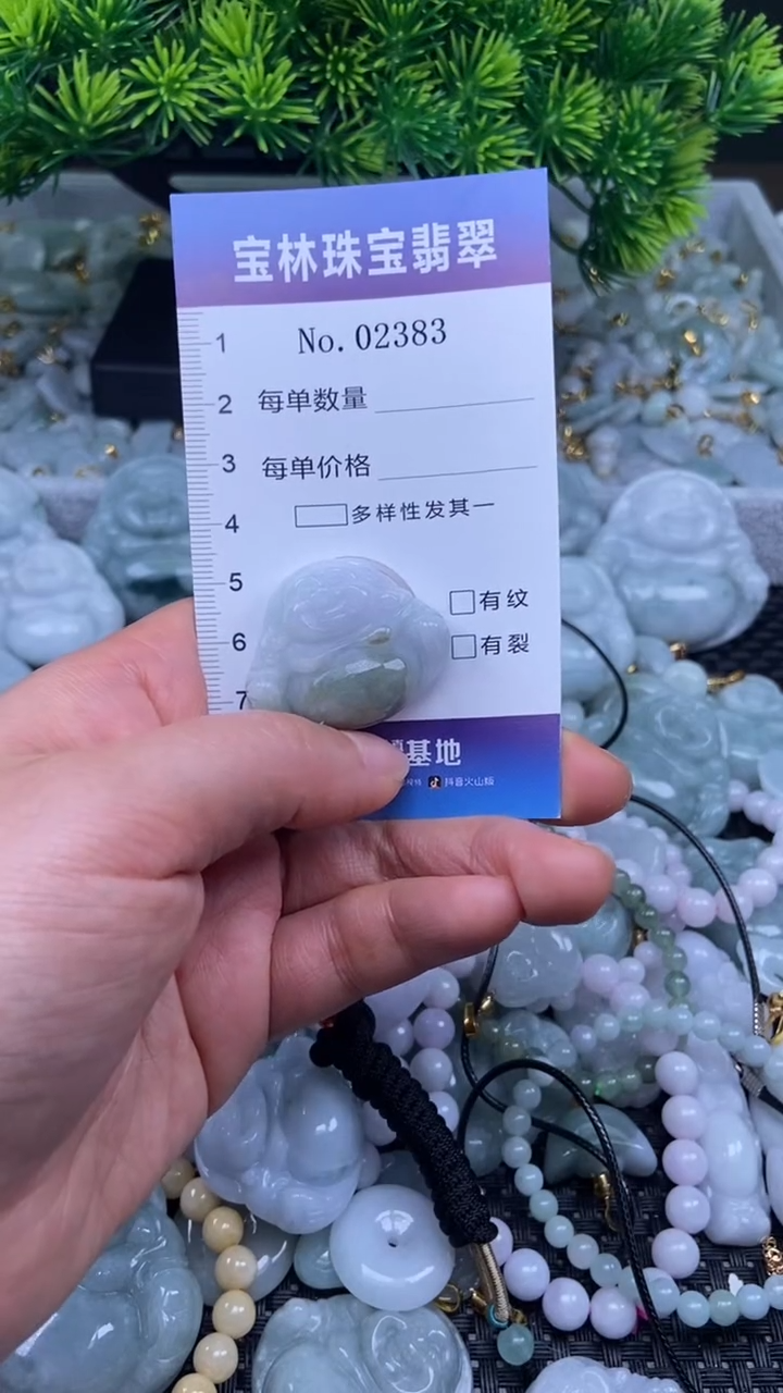 颈饰未镶嵌翡翠天然缅甸翡翠2383