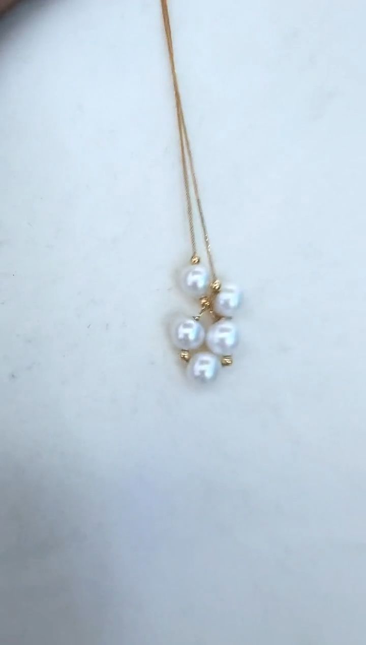 【闪购商品】淡水珍珠颈饰18K金镶嵌项链