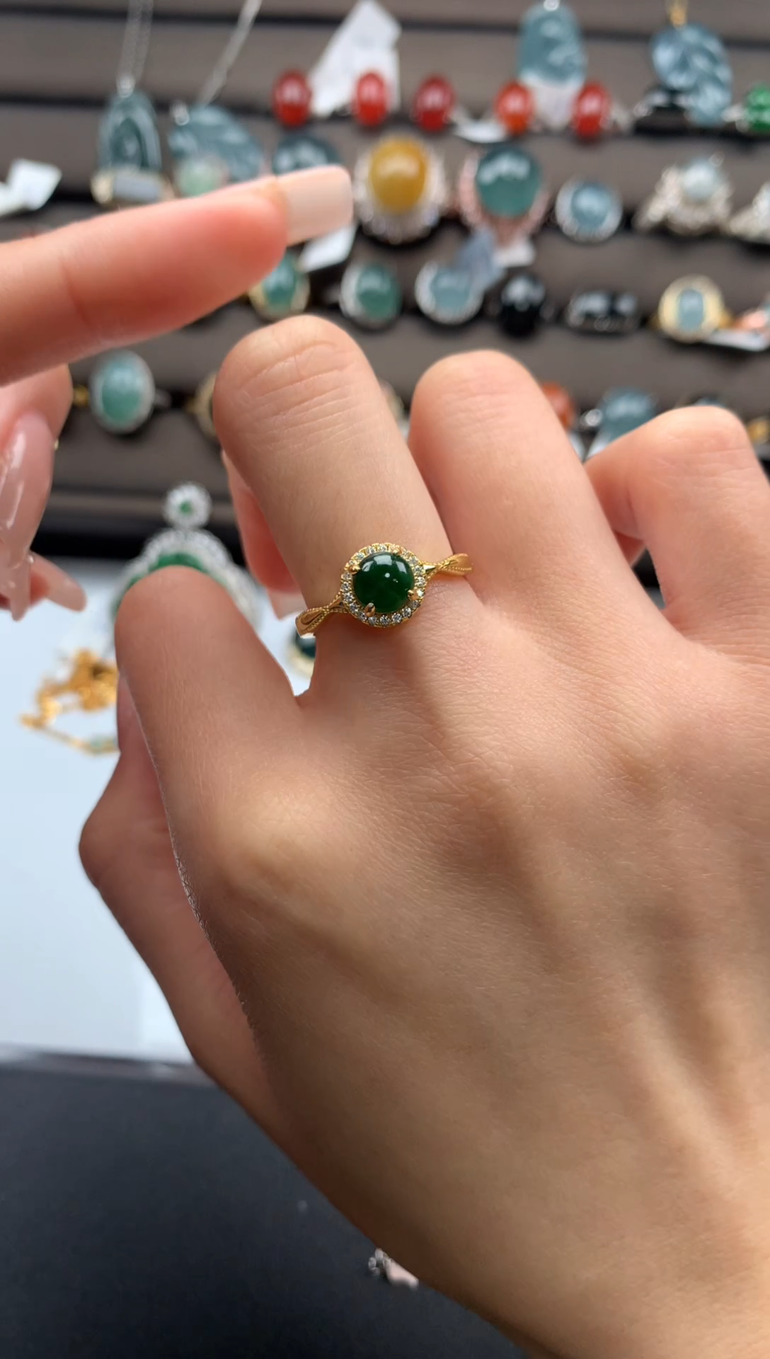 【闪购商品】翡翠戒指银S925镶嵌312312312