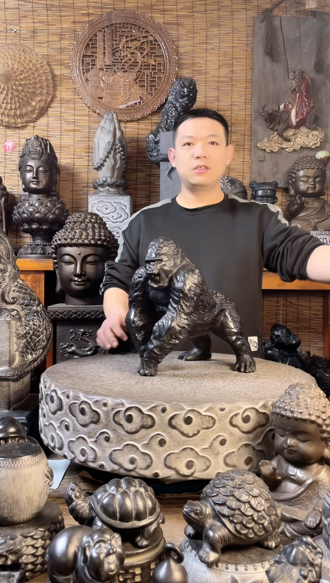 【闪购商品】30经典金刚天然青石雕刻