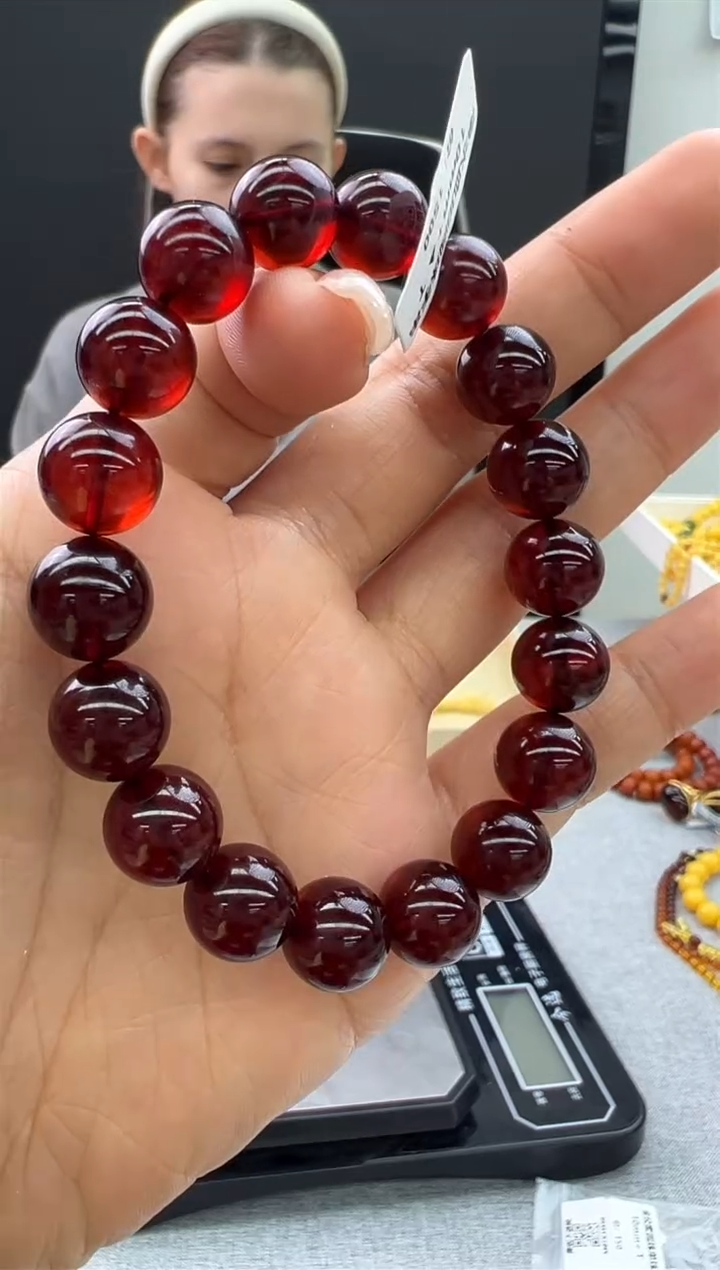 【闪购商品】琥珀手链未镶嵌743秒拍号