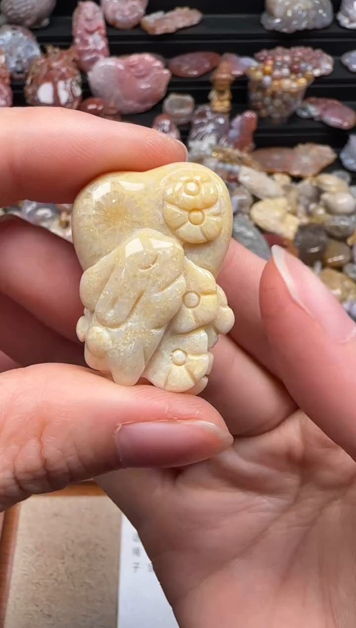 【闪购商品】硅化珊瑚（珊瑚玉）颈饰未镶嵌242