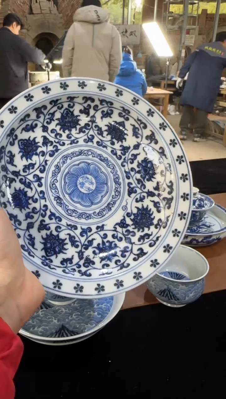 双板桥柴窑双板桥柴窑青花福利花心