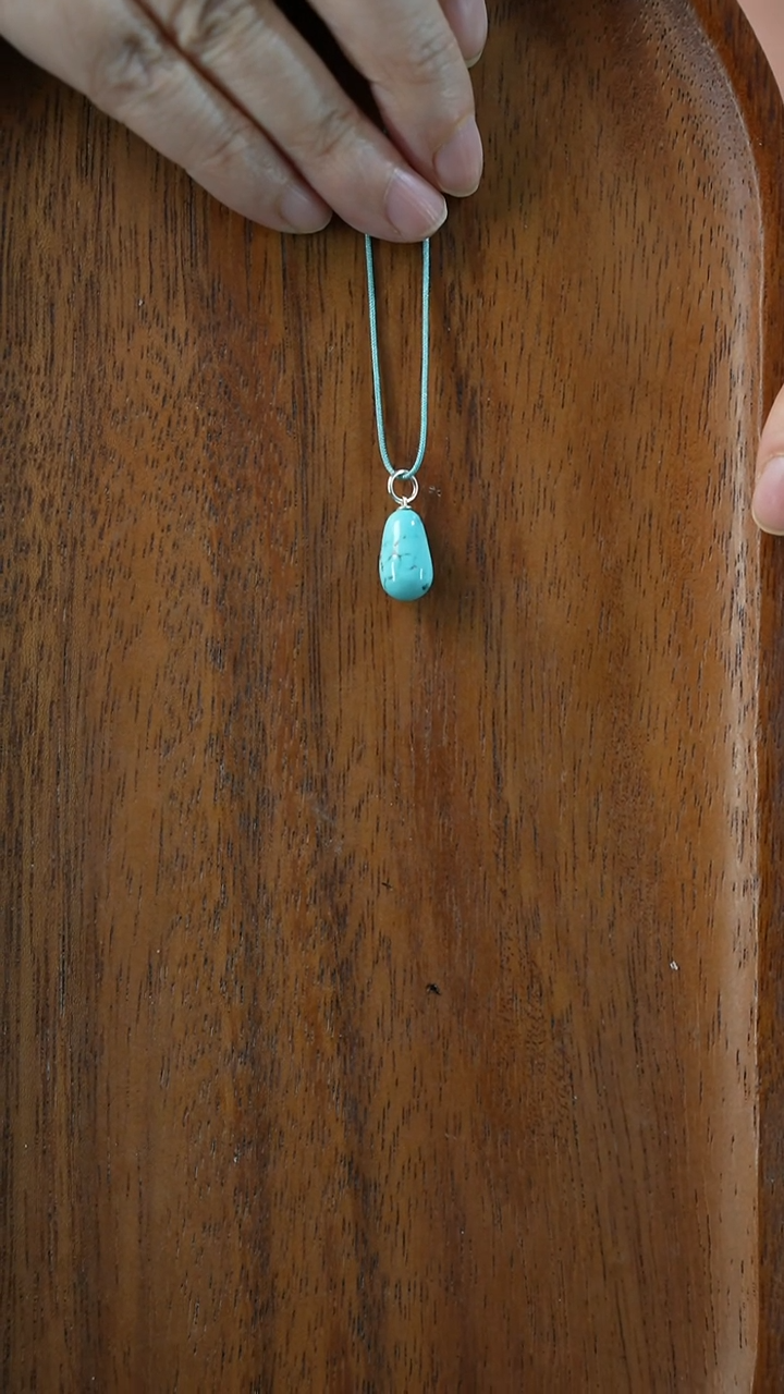 未镶嵌随型定制绿松石背*湖北原矿绿松石(不含绳)YXH-011