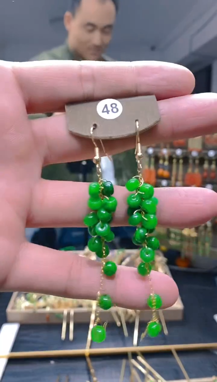 【闪购商品】翡翠耳饰合金168翡翠耳钩