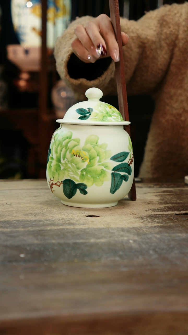 【闪购商品】瓷片景德镇纯手工釉下彩精品花瓶