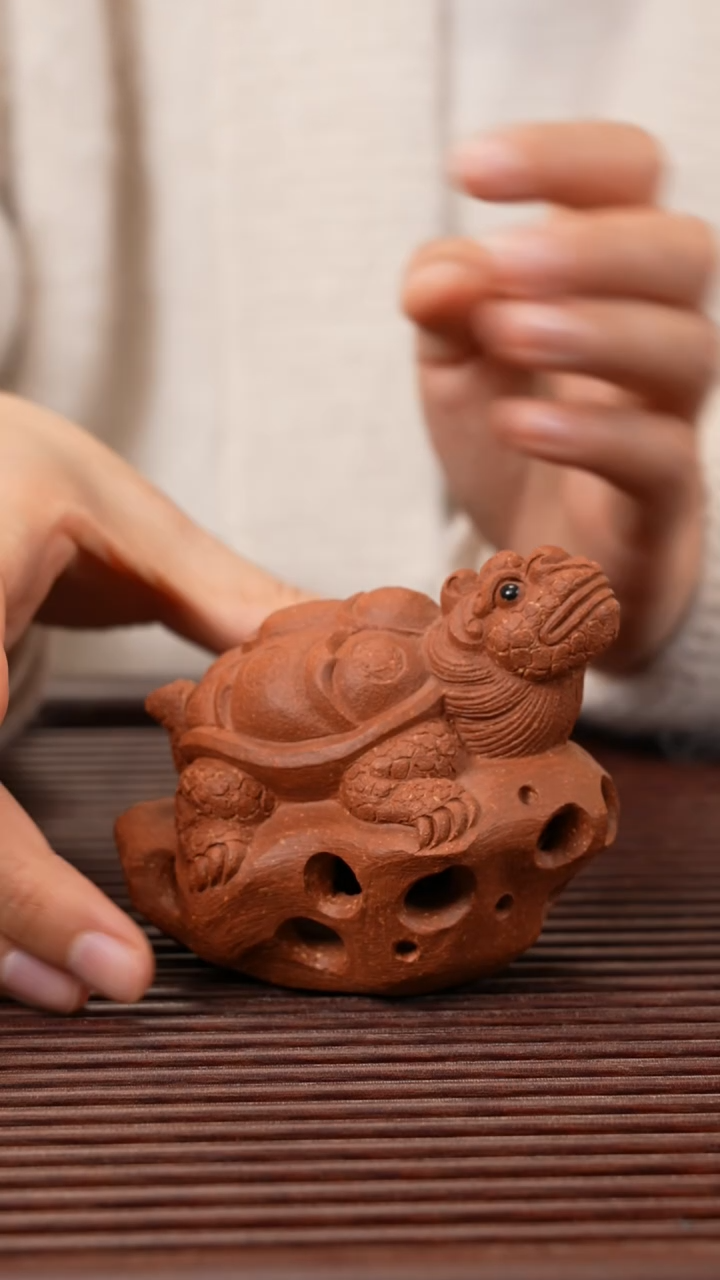 【闪购商品】紫砂茶宠降坡龙龟