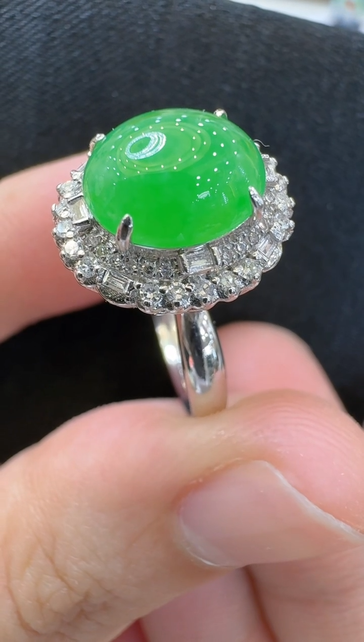 【闪购商品】翡翠戒指18K金镶嵌多样性团购发一件