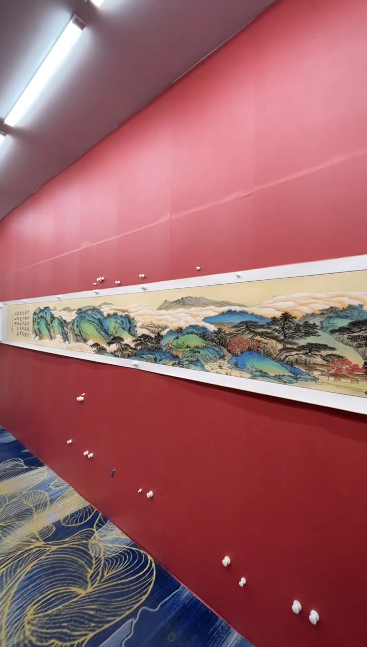 【闪购商品】绘画康廷英-国画-长卷-8-5-锦绣山河