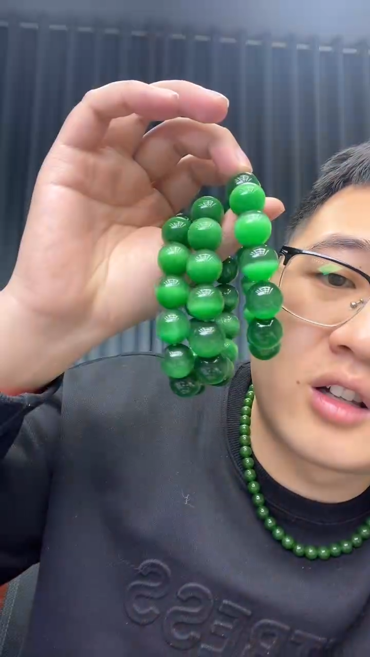 【闪购商品】和田玉手链未镶嵌17mm猫眼手串