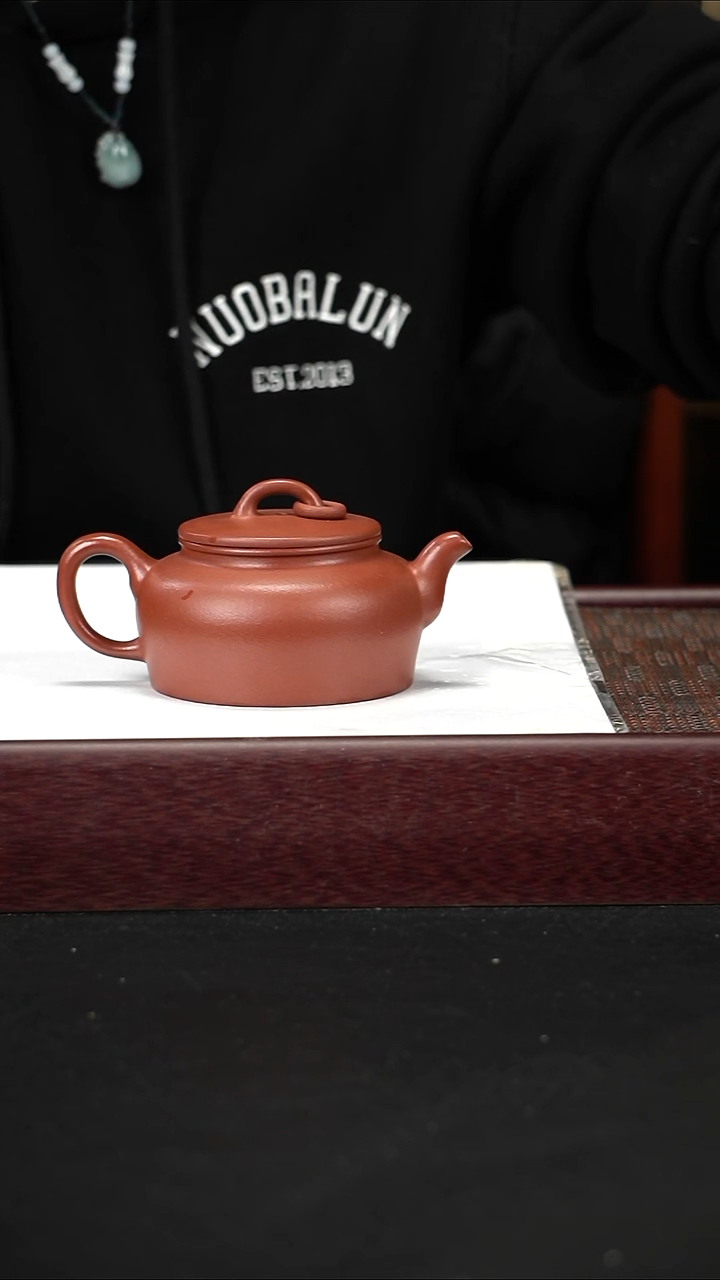 茶壶紫砂zq朱泥玉环200cc