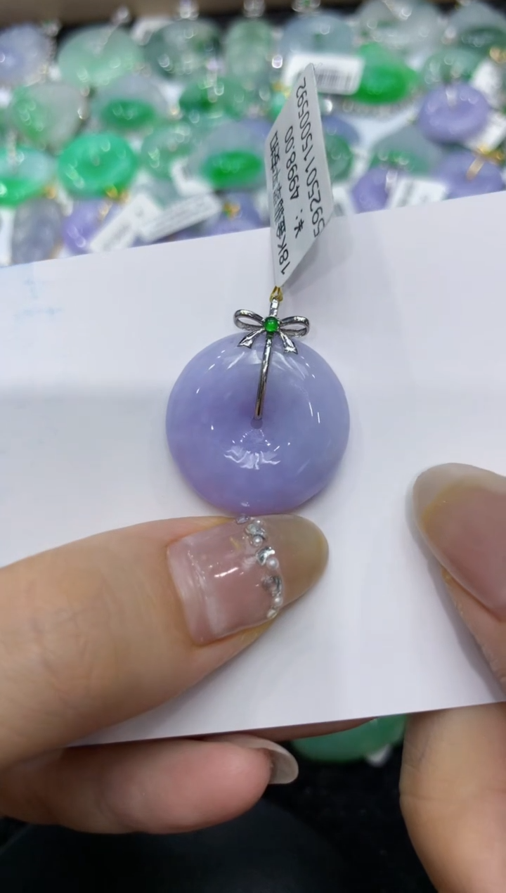 【闪购商品】翡翠颈饰18K金镶嵌222222222