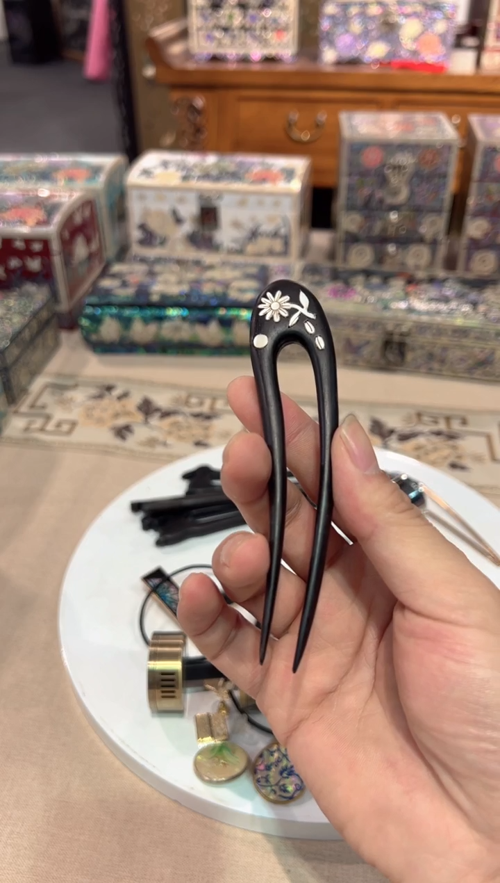 【闪购商品】发钗.弘贝雅螺钿漆器