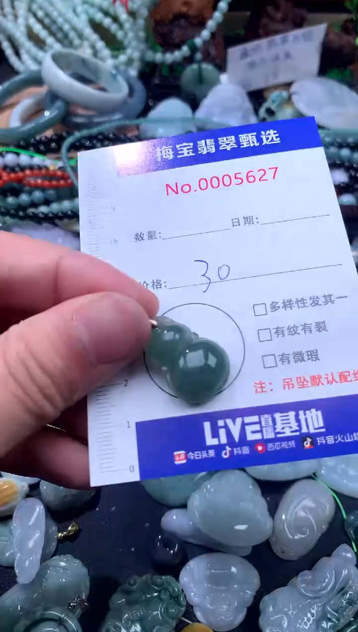 颈饰未镶嵌翡翠翡翠A货 多样性发其一