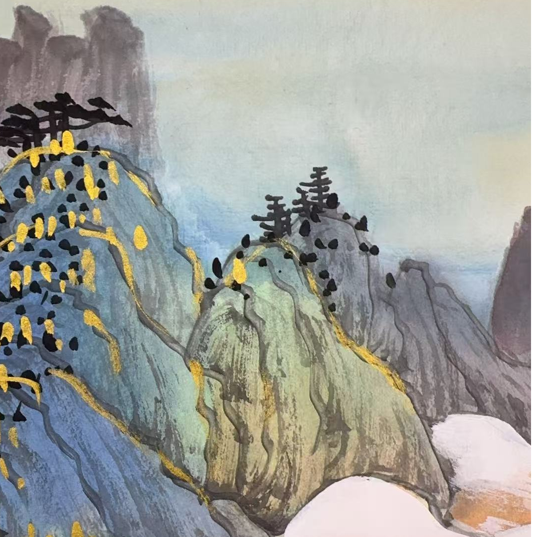 橱窗展示/乐雅文化艺术中心/苏珊（苏三秋）宣纸国画/带证书