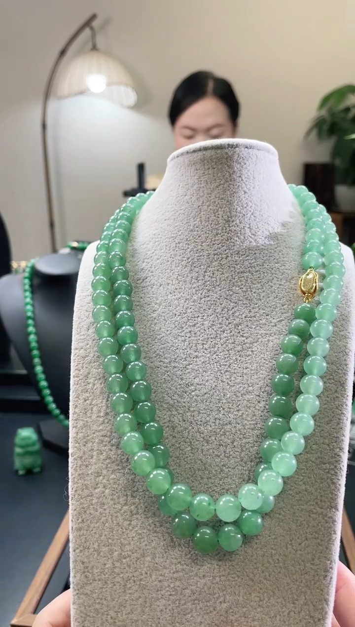 颈饰合金石英质玉元宝项链 