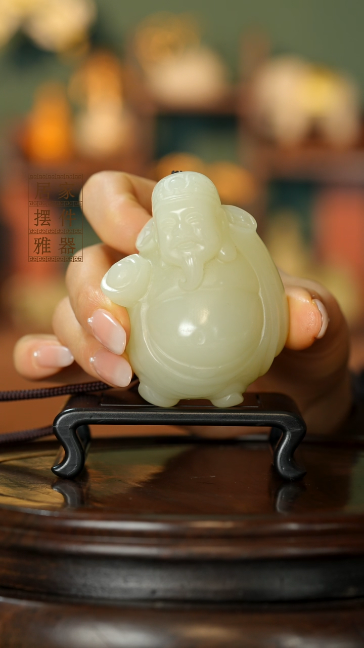 玉《富运亨通财神到》摆件