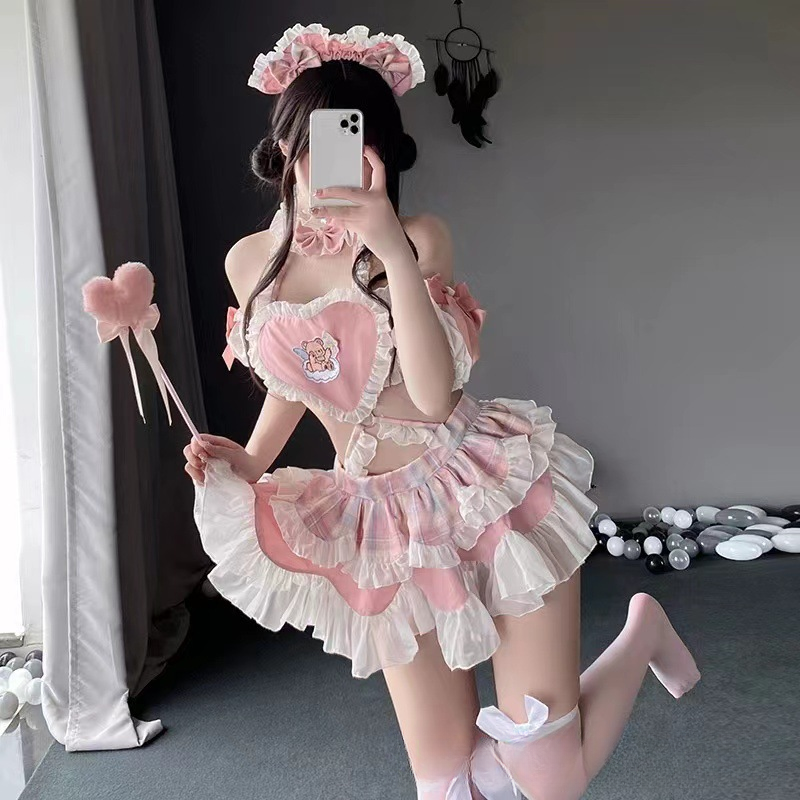 性感风成人通用透气短裙性感睡裙动漫夏日软妹裙子