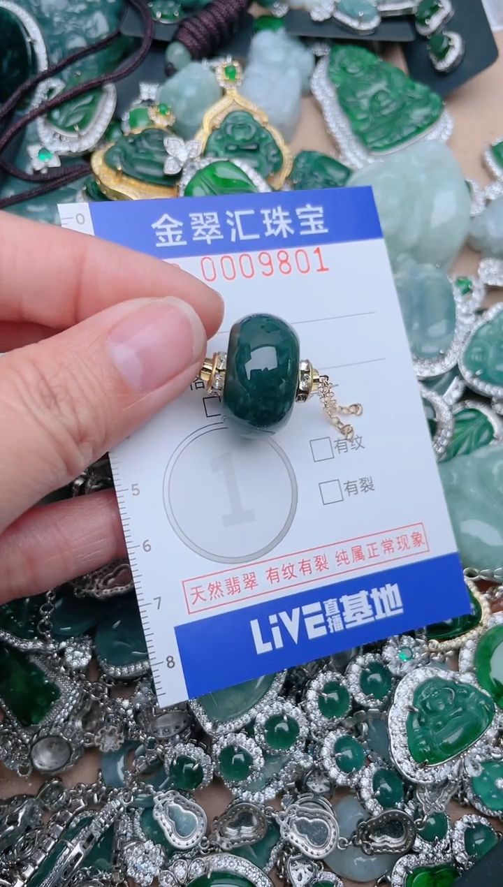 【闪购商品】翡翠颈饰未镶嵌9801.....