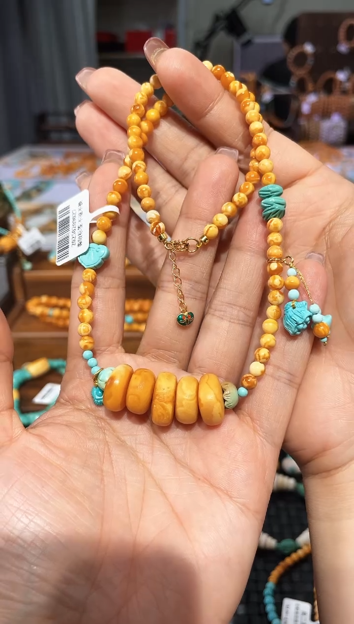 【闪购商品】琥珀颈饰未镶嵌项链