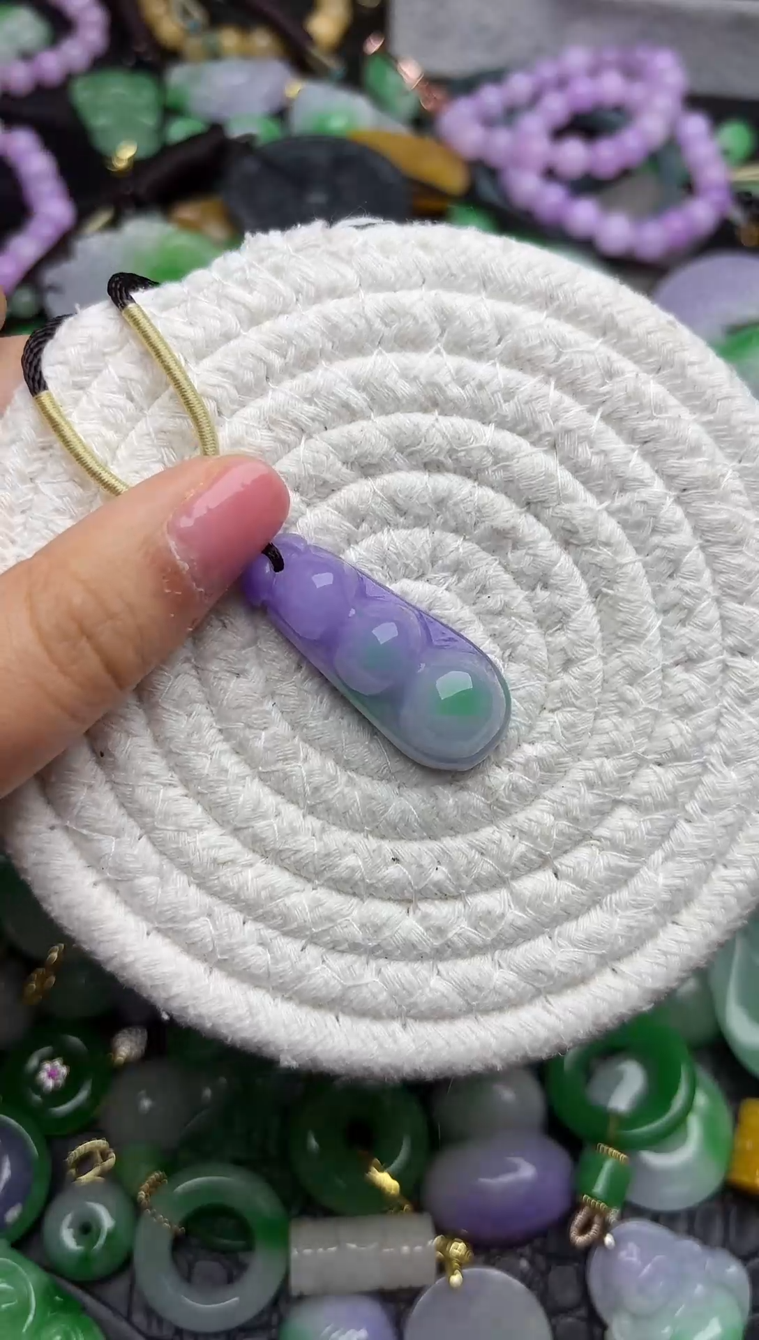 颈饰未镶嵌翡翠缅甸翡翠吊坠