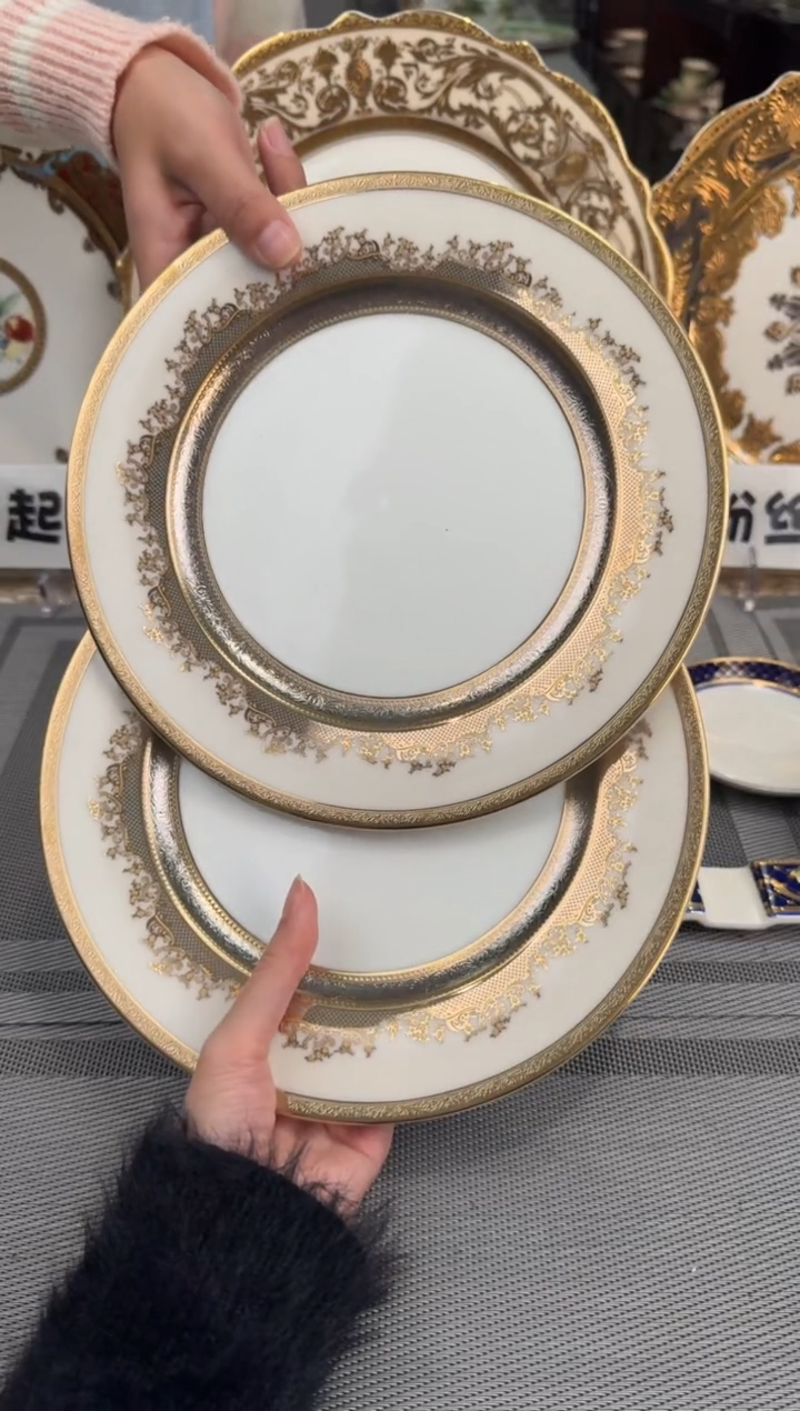 【闪购商品】瓷片9英寸平盘福利款 微瑕 2个