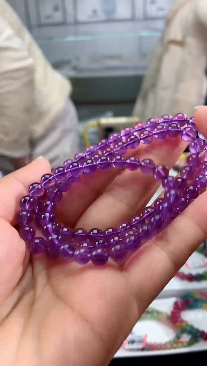 【闪购商品】紫晶手串未镶嵌多样性发一条