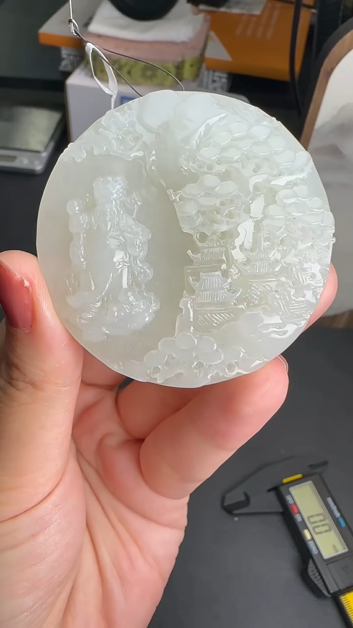 吊坠(不含链)未镶嵌和田玉JJD1206043多样性发一