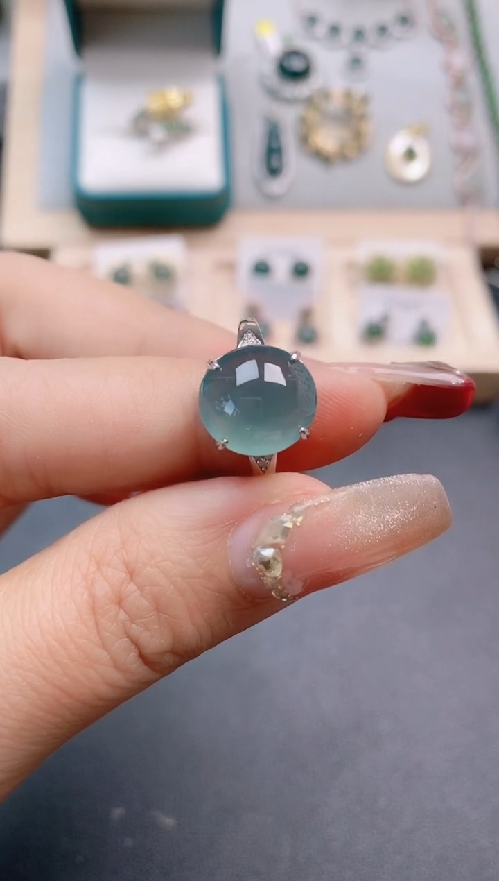 【闪购商品】翡翠戒指银S925镶嵌1111111111