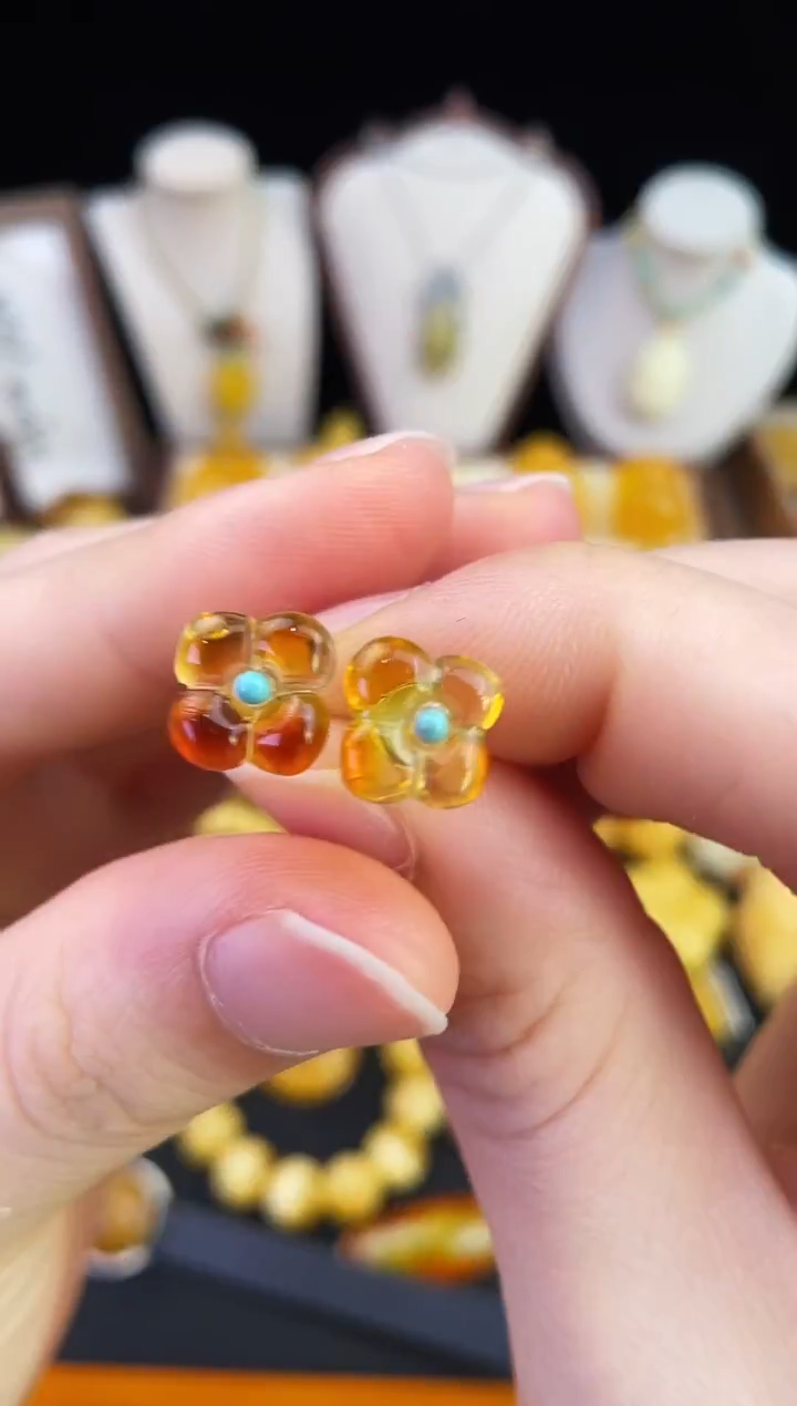 琥珀未镶嵌珠宝奇石柒月