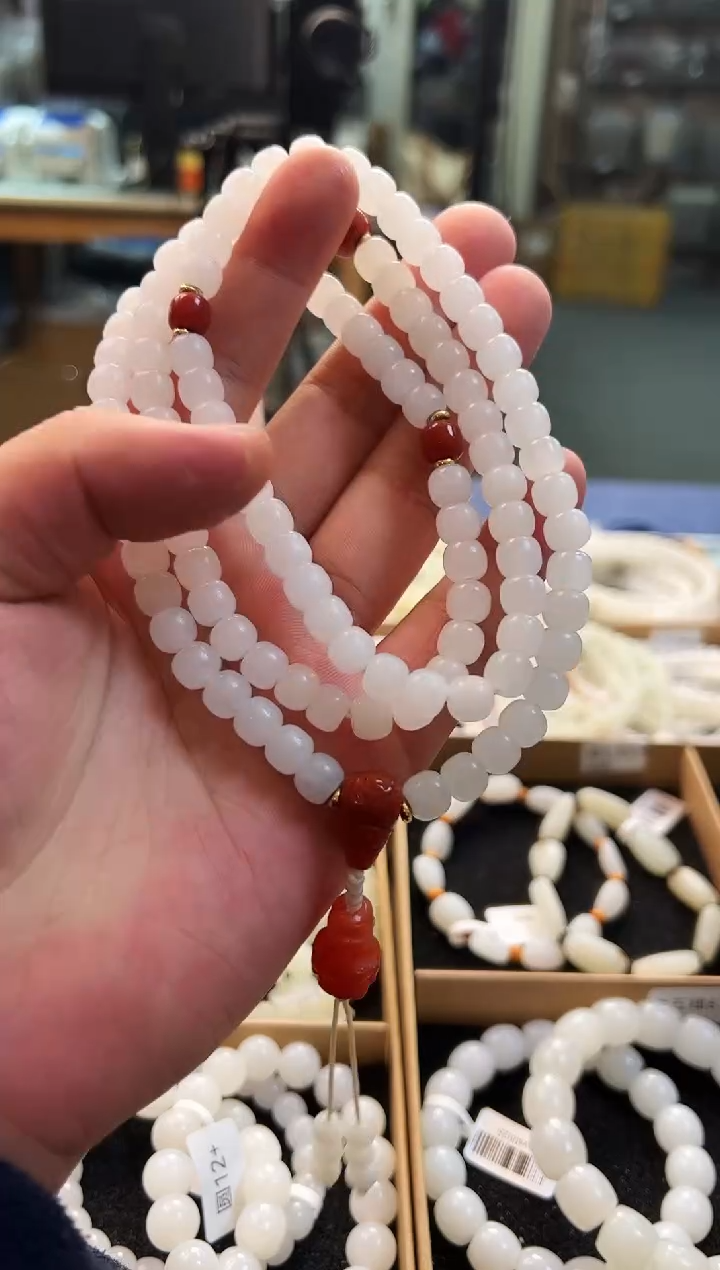 未镶嵌手串和田玉8+108老型